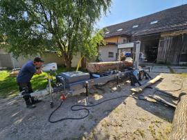 Sega a nastro per tronchi TP-600 mobilní , | Attrezzi di segheria | Macchinari per la lavorazione del legno | Drekos Made s.r.o