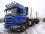 Automobile per trasportare il legname Scania R420 LA6x4,návěs Svan |  Dispositivi di trasporto e di manipolazione | Macchinari per la lavorazione del legno | JANEČEK CZ 